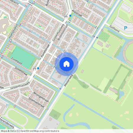 Golfterrein en verspreide bebouwing, 1445 AD, Purmerend