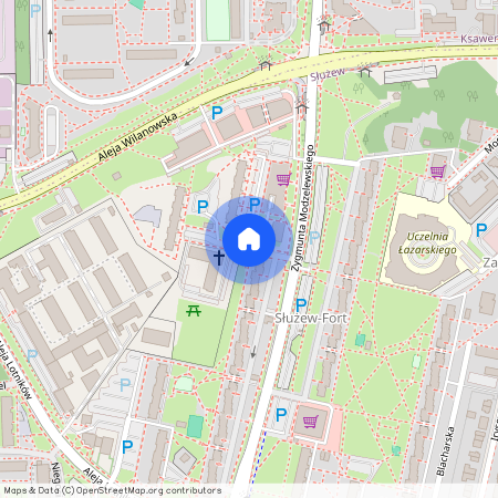 ul. Mariana Smoluchowskiego, Służew, Mokotów, Warszawa, mazowieckie