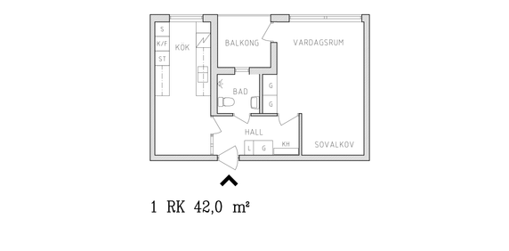 Sjunde Tvärgatan 43 B, våning 2 - Foto 2