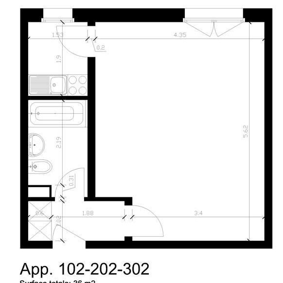 Appartement,1.5,36 - Foto 2