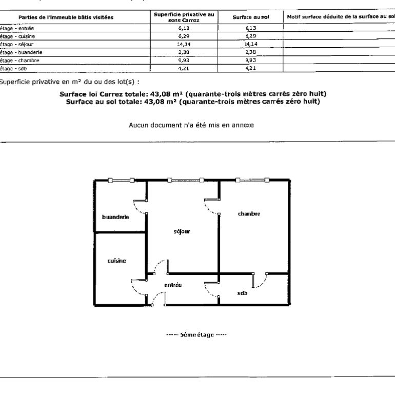 Location appartement 43.08 m², Metz 57000Moselle - Photo 1
