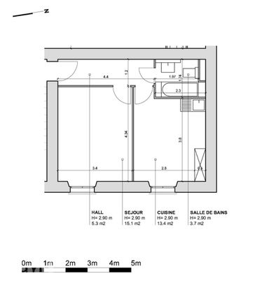 2 Zimmer, 38 m², 2. Stock - Photo 1