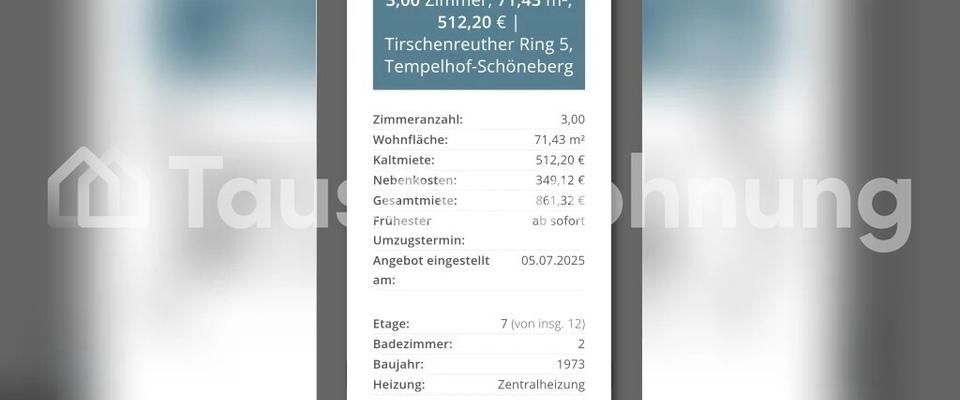 TAUSCHWOHNUNG WohnungSchön Für Ost und West mit gegen 3 bis 4 ZM - Foto 1