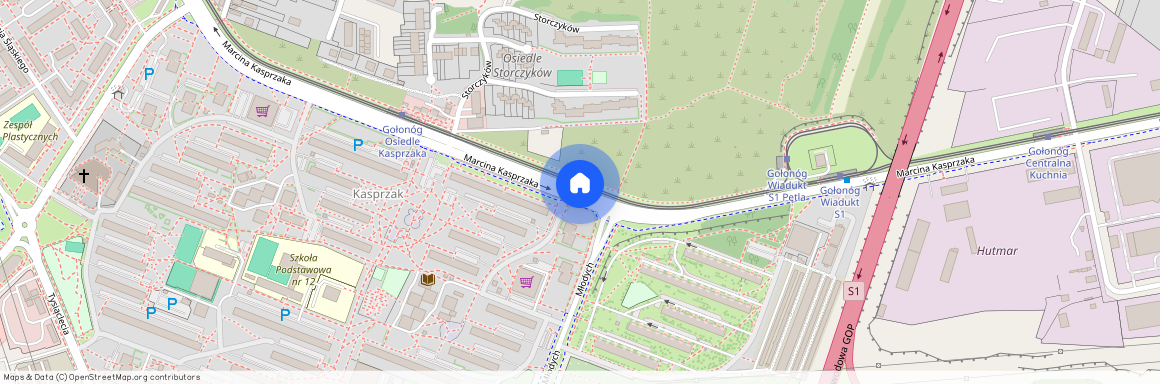 ul. Tysiąclecia, Górka Gołonoska, Gołonóg Wschodni, Dąbrowa Górnicza, śląskie