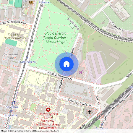 ul. Grudziądzka, Pomorzany, Zachód, Szczecin, zachodniopomorskie