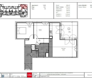 SANS FRAIS D'AGENCE - Neuf - Logement T3 - Résidence Les Trois Feui... - Photo 2
