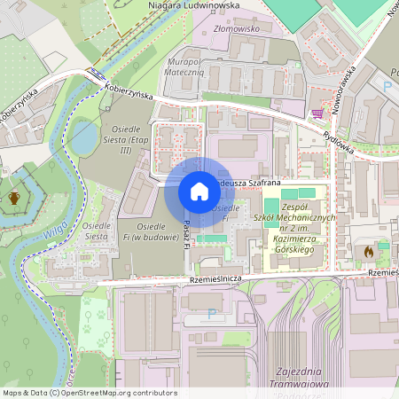 ul. Tadeusza Szafrana, Stare Podgórze, Podgórze, Kraków, małopolskie