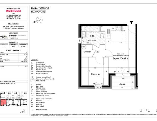 location Appartement T2 DE 41.31m² À ST GERVAIS LES BAINS - Photo 1