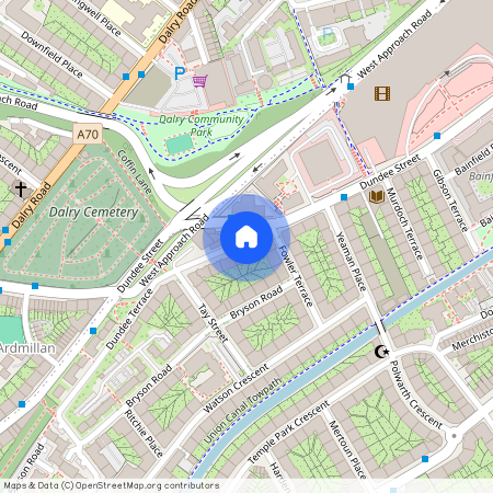 Dundee Terrace. Fountainbridge, EH11 1DL