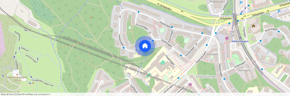 Hökarängen, Stockholm, Hauptvägen 82