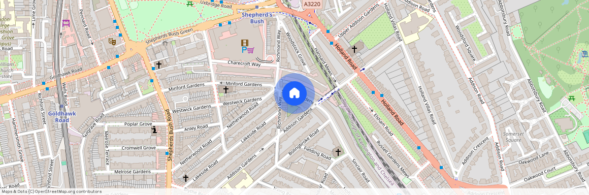 Sinclair Gardens, Brook Green, London, W14