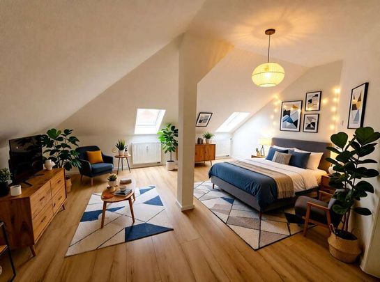 Neu & inkl. Deutschlandticket! Exklusives Apartment im Dachgeschoss - Photo 1