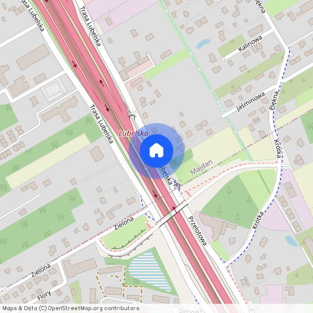 Otwocki, Wiązowna, Majdan, Trasa, Lubelska