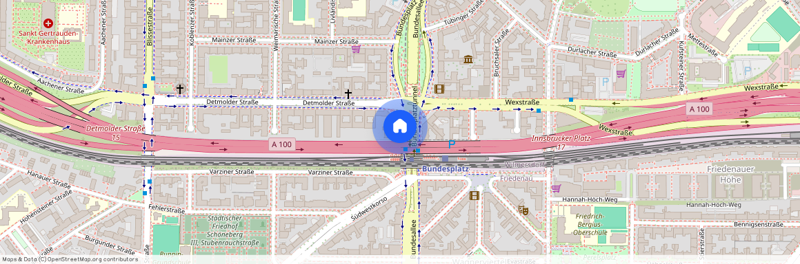 Bundesplatz - U9 & S-Bahn 1minute walk away, 10715 Berlin - Wilmersdorf