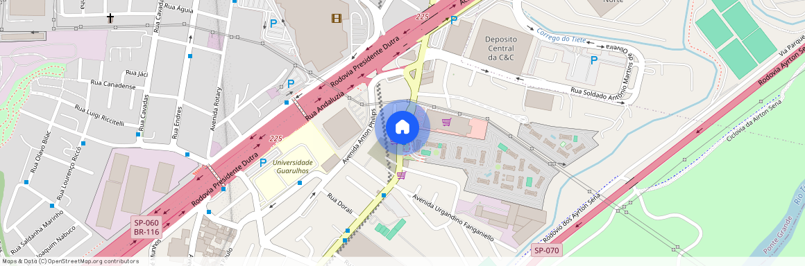 Avenida Guarulhos, 2845, Ponte Grande, Guarulhos, São Paulo, 07030-000