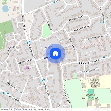 York Crescent, Claydon, Ipswich, IP6 0DP, IP6, 0DP