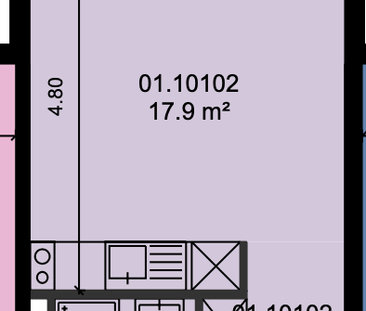 Moderne 1-Zimmer-Wohnung - Foto 5