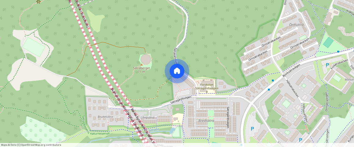 Sätravarvsvägen **, Skärholmen