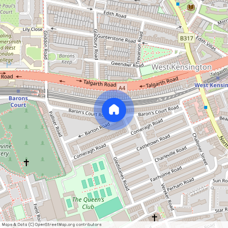 Barons Court Road, London, W14