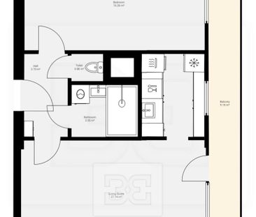 Pronájem bytu 2+kk 52 m2 - Photo 1