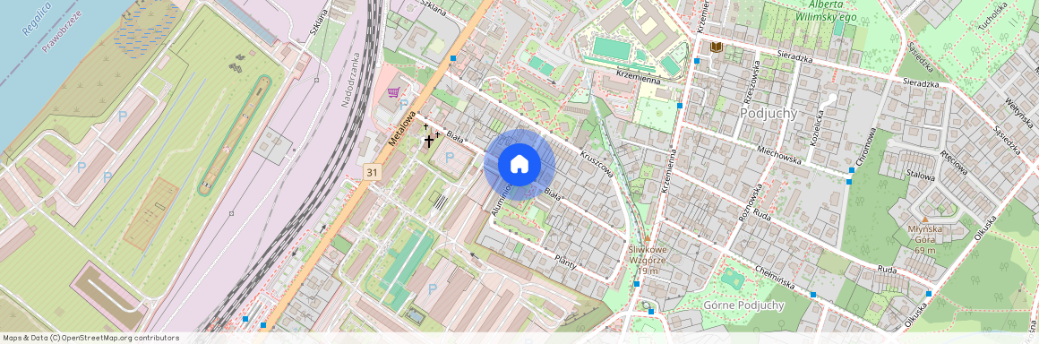 ul. Biała, Podjuchy, Prawobrzeże, Szczecin, zachodniopomorskie