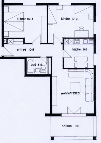 3.5 Zimmer, 78 m², EG - Foto 4