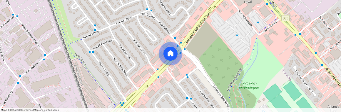 Adresse du condo modèle : 350 Blvd. Saint-Martin O, Chomedey, Chomedey, Laval, H7M 1Y8