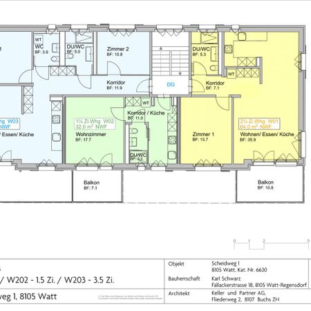 2.5 Zimmer, 65 m², 1. Stock - Photo 4