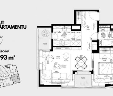 Apartament na ostatnim piętrze PERFUMIARNIA 56.93 m² - Фото 4