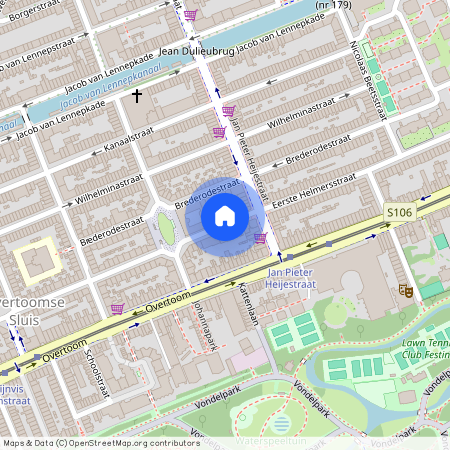 Overtoomse Sluis, 1054 EN, Eerste Helmersstraat, Amsterdam