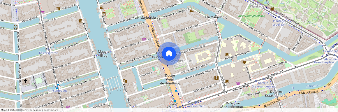 Weesperbuurt/Plantage, 1018 VS, Nieuwe Prinsengracht, Amsterdam