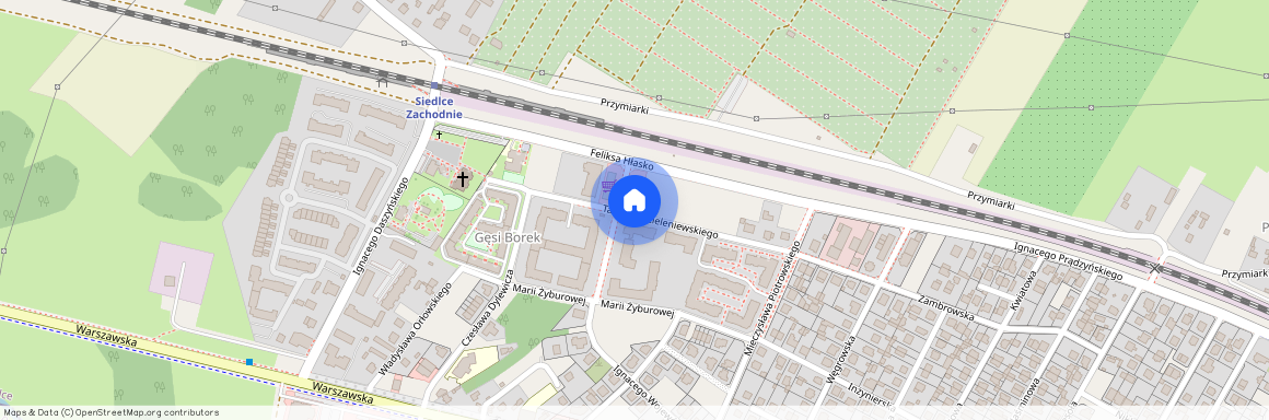 ul. Tadeusza Zieleniewskiego, Siedlce, mazowieckie