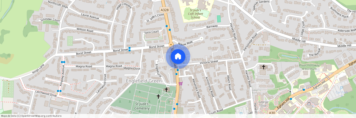 St. Jude's Cottages, St. Jude's Road, Englefield Green, Surrey, TW20