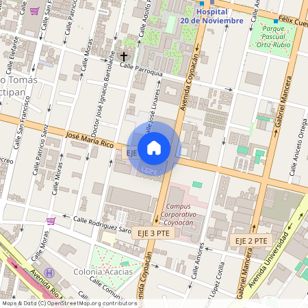 Jose Maria Rico, Colonia Del Valle Sur, C.P. 03104, Df / Cdmx