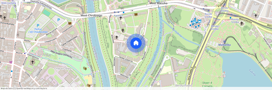 ul. Zagórze, Ostrów Tumski, Nowe Miasto, Poznań, wielkopolskie