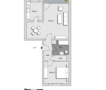 2,0-Zimmer-Wohnung in Hannover Sahlkamp - Foto 5