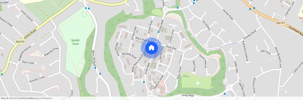 Kings Walk, Mansfield, NG18, Kings Walk, Berry Hill Park