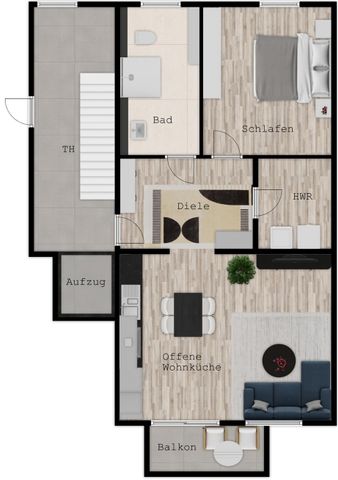 Neubau von 6 barrierearmen Komfort-Mietwohnungen in zentraler Lage von Oberhausen-Mitte - Photo 5