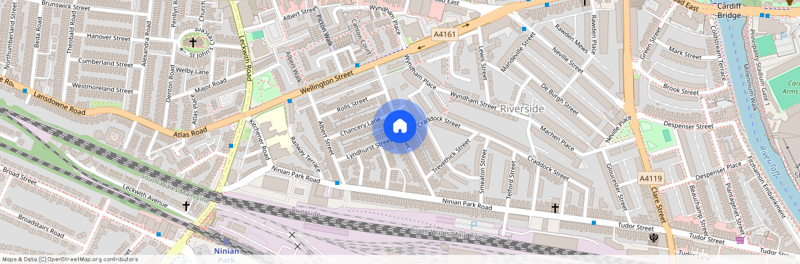 Wells Street, CF1, Caerdydd