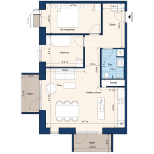 Frederiksbro Allé 102, 3. mf. - Foto 2