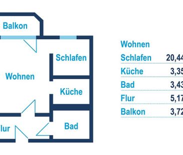 Helle 1-Raum-Wohnung mit moderner Einbauküche - Photo 3