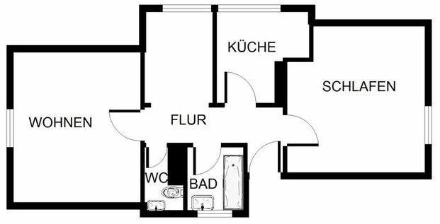 Günstige 2,5-Zimmer-Dachgeschosswohnung - Foto 1