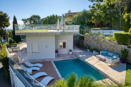 Éze – Location longue durée – Villa 4 suites & piscine avec vue mer panoramique - Photo 3