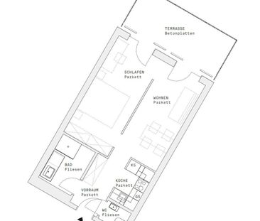 DC FLATS – Erstbezug in der UNO City: 14 m² Terrasse für Ihre eigen... - Foto 4