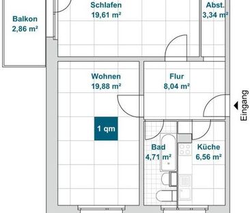 Neu sanierte 2-Raumwohnung mit Balkon! - Foto 3