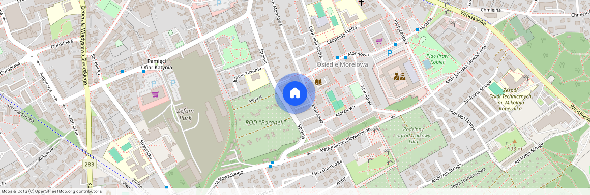 ul. Morelowa, Osiedle Morelowe, Centrum, Zielona Góra, lubuskie