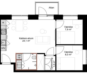 Jarlsberggade 7C, 4 lejl. 1 - Photo 2