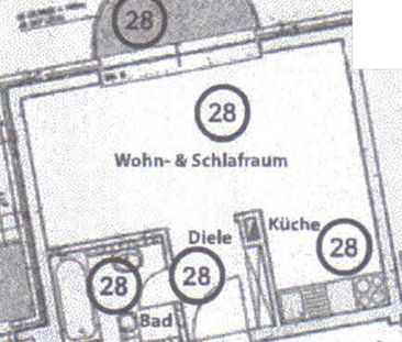 Zentrale, möblierte, 30 m² 1-Zi.-Whg. mit Balkon & TG-Stellplatz - Foto 1