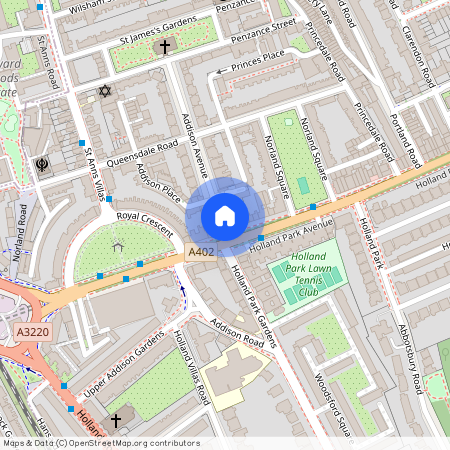 Holland Park Avenue, Holland Park