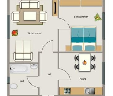 Geräumige 2-Zimmer-Etagenwohnung in Marl zu vermieten - Foto 5